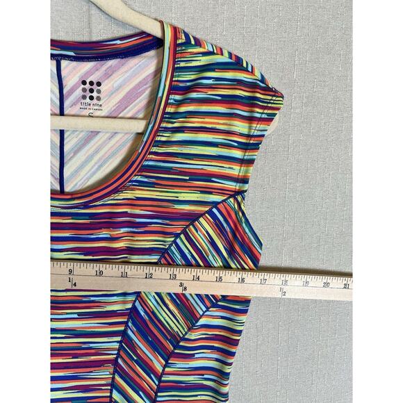 Title Nine Dream Dress Athletic Fit 
 Striped Fun Colorful Size Small Excellent - Picture 9 of 13